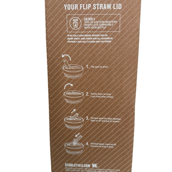 NWT Stanley Fuchsia Tumbler with Handle and Straw, 40 oz - Picture 6 of 7